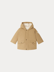 Boy | Galaxy Beige Hooded Parka | Camel