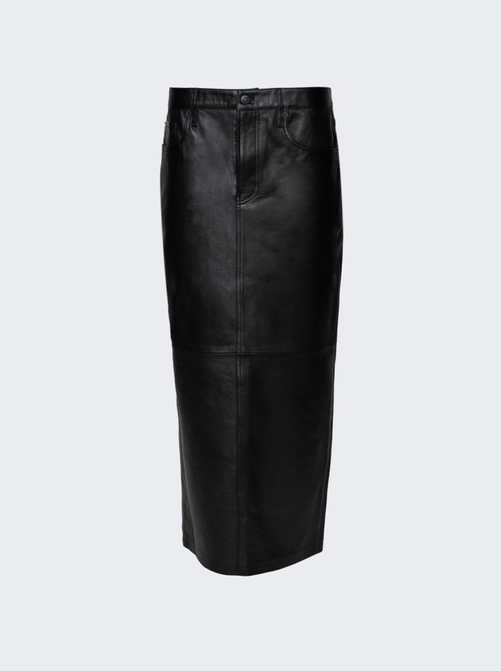 Women | WARDROBE.NYC | Leather Maxi Column Skirt | Black