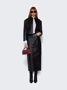 Women | WARDROBE.NYC | Leather Maxi Column Skirt | Black