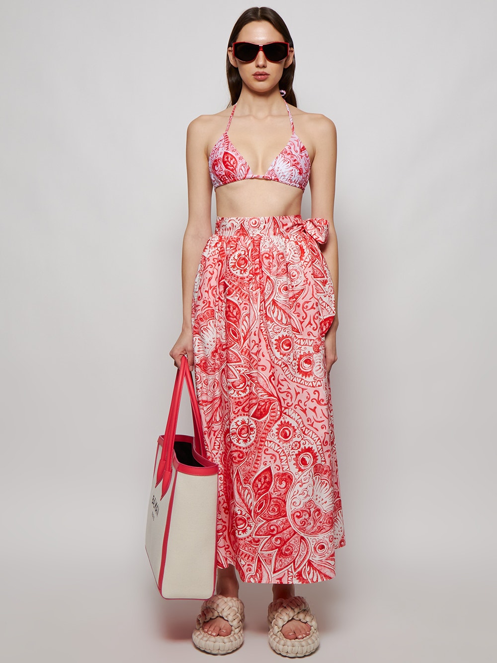 Mara Hoffman | Adonia Rae Bikini Top | Red