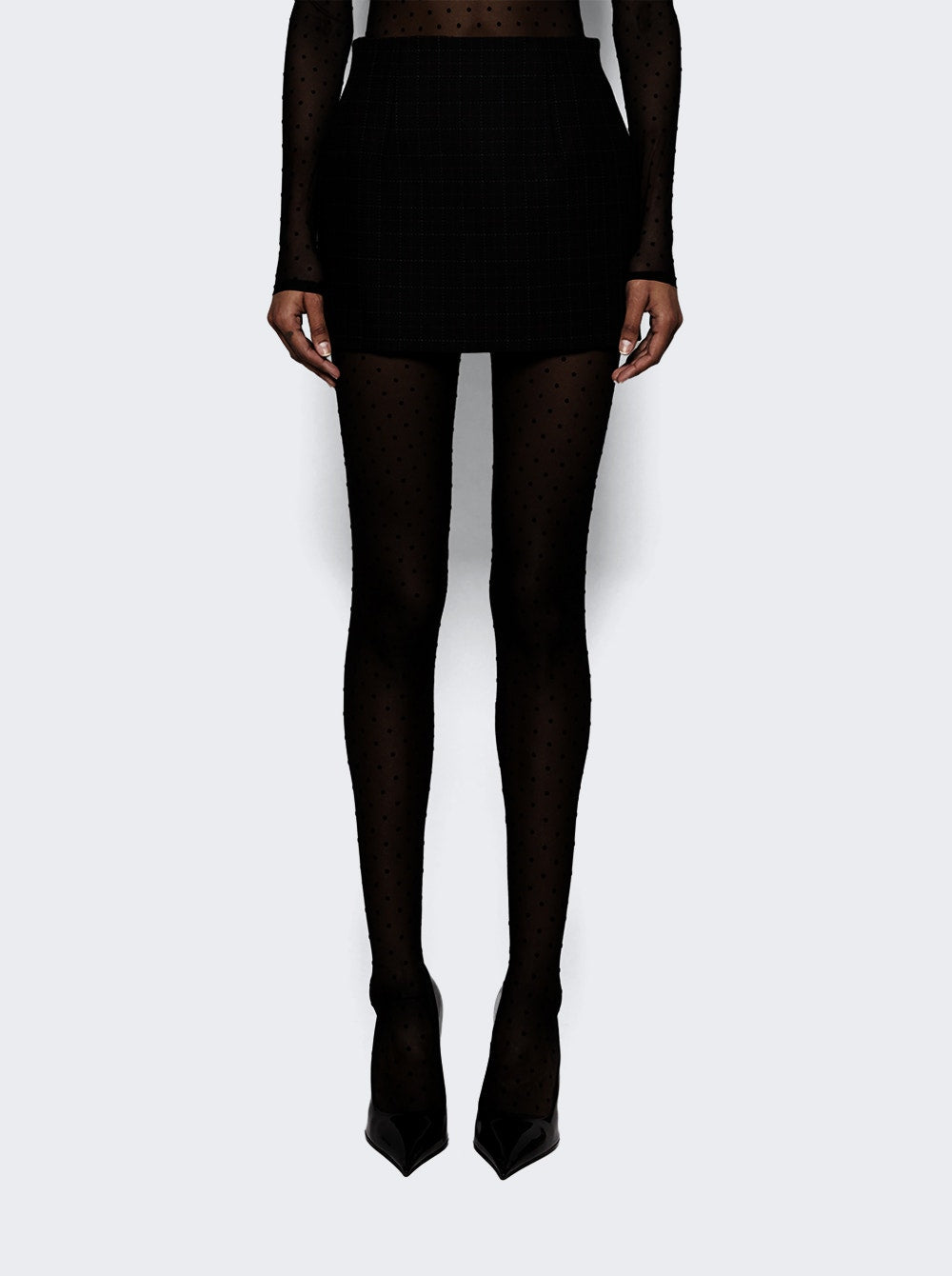 Women | WARDROBE.NYC | Contour Mini Skirt Black Check