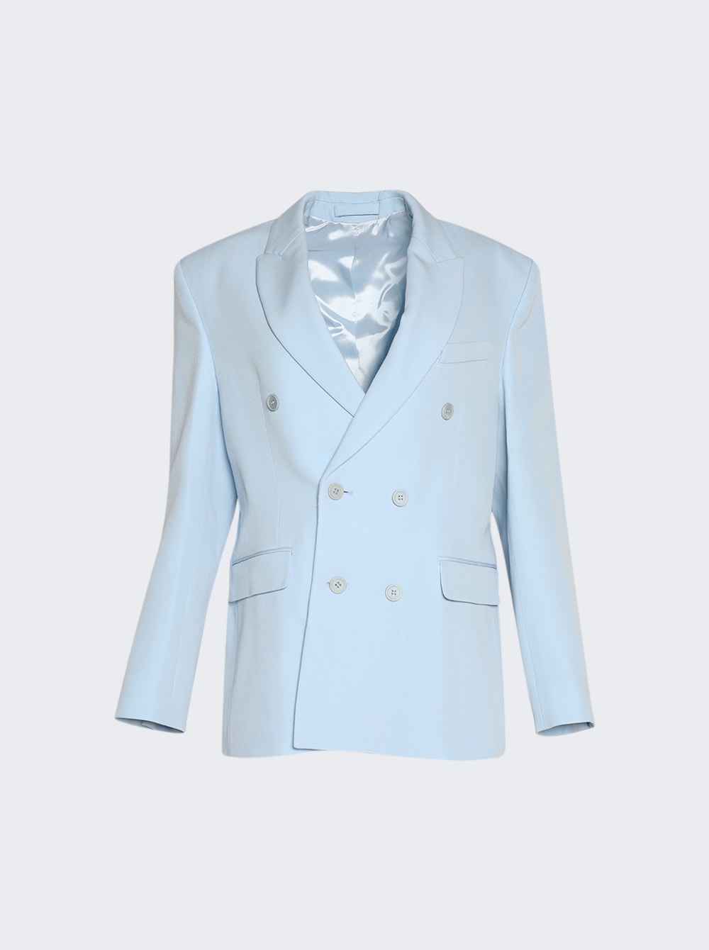 Women | WARDROBE.NYC | Double Breasted Blazer | Light Blue