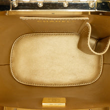 Chanel | Pre-Owned Quilted Patent Logo Chain Vanity Case | Black