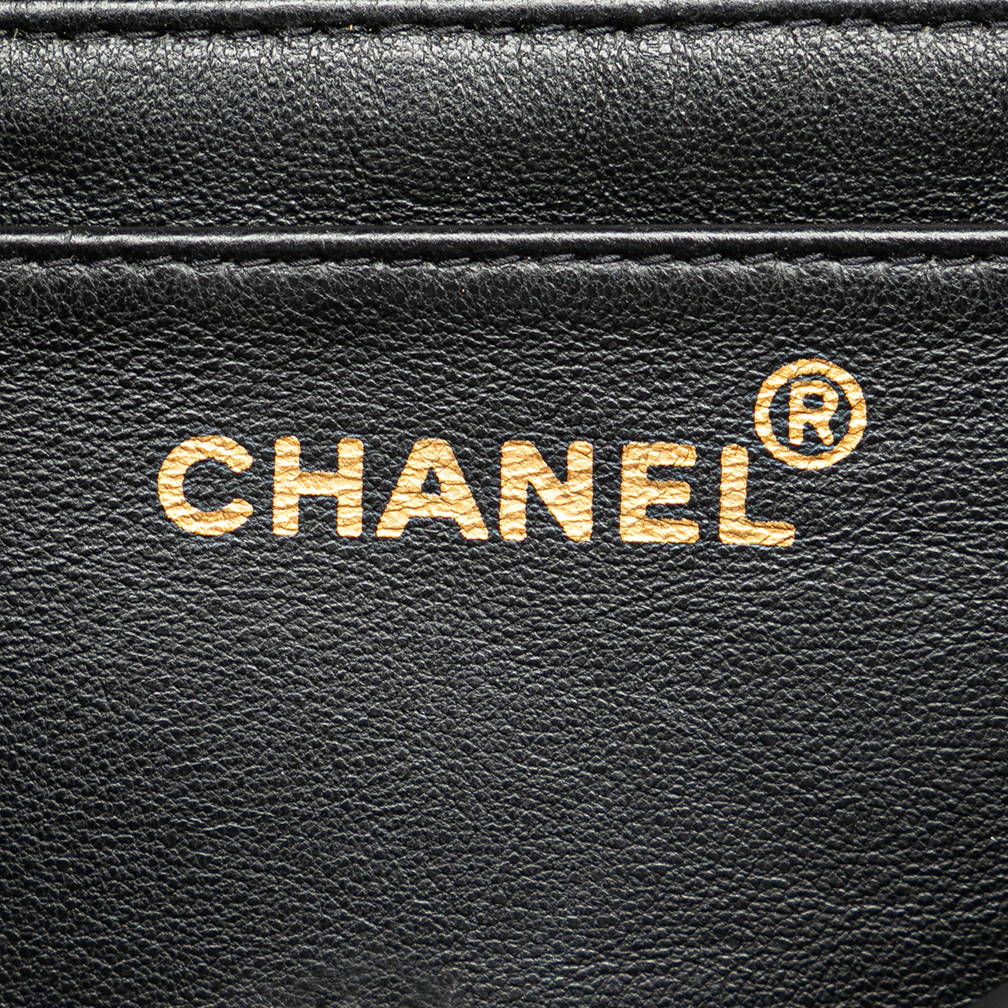 Chanel | Pre-Owned Quilted Lambskin Half Moon Single Flap | Black