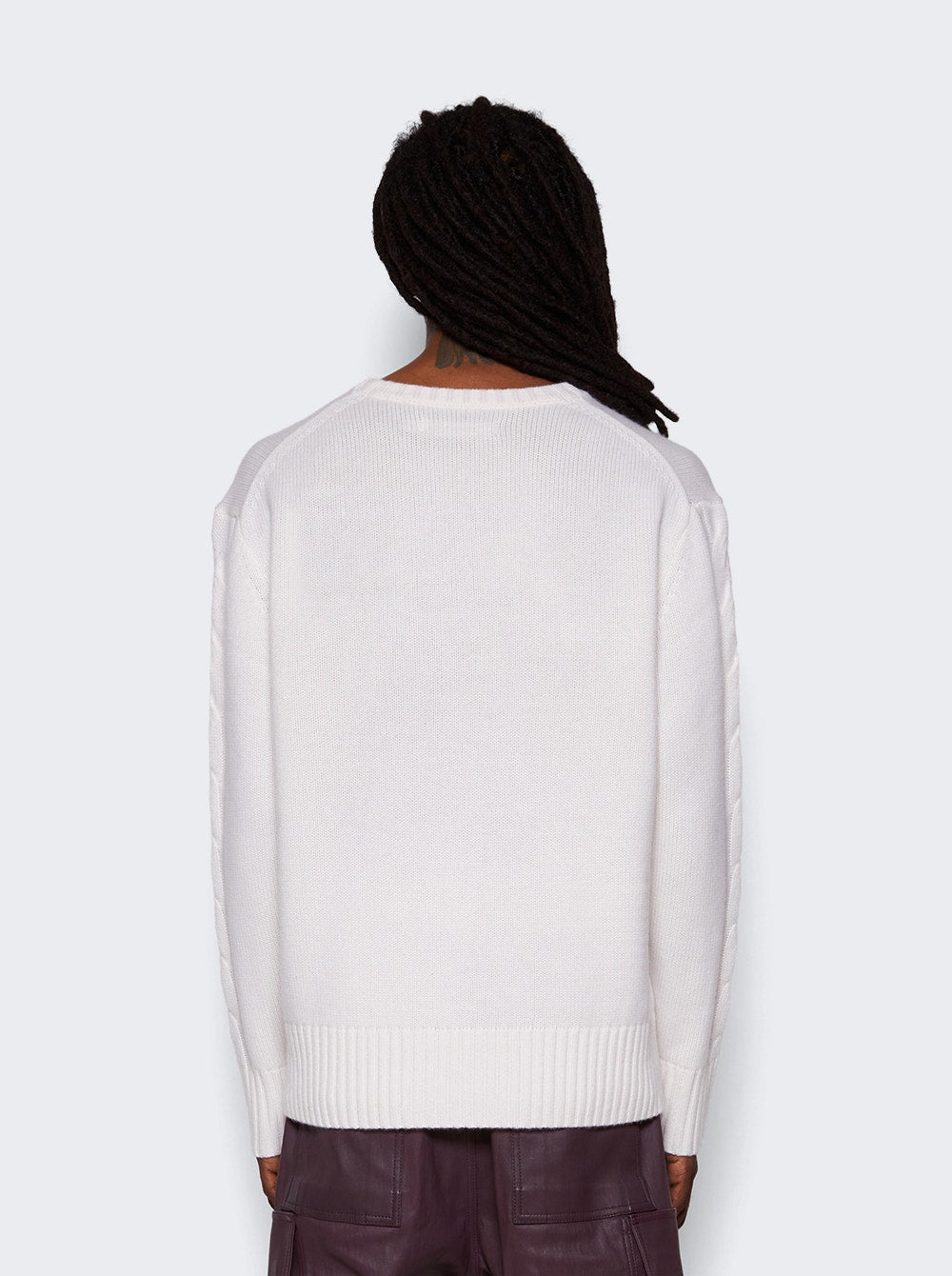 Men | NAHMIAS | Summerland Intarsia Crewneck Sweater | White