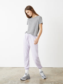 Wesley | Bowery Boxy Weekend Cotton Tee | Heather Grey