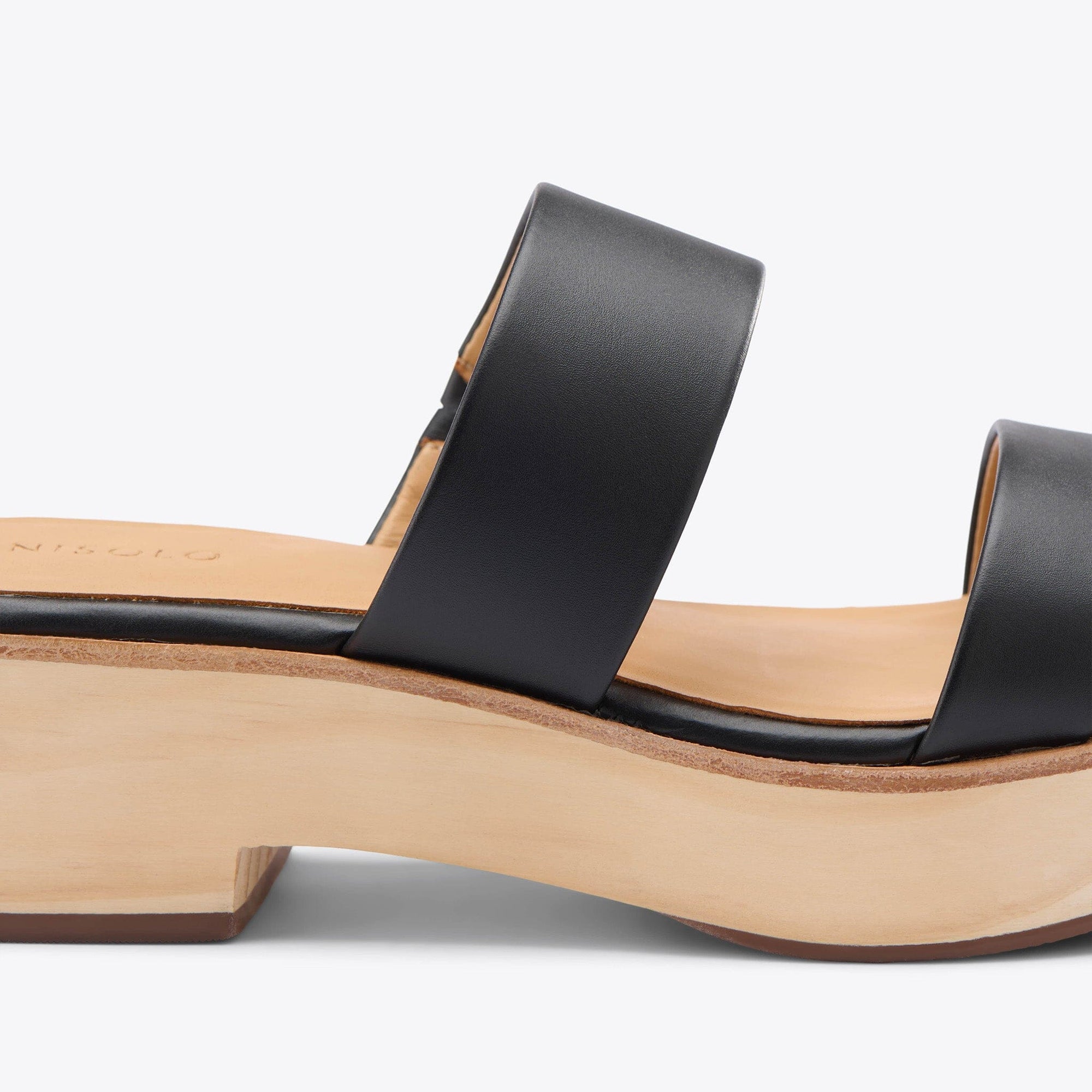 Ellie All-Day Clog Black Women's Leather Clog Nisolo