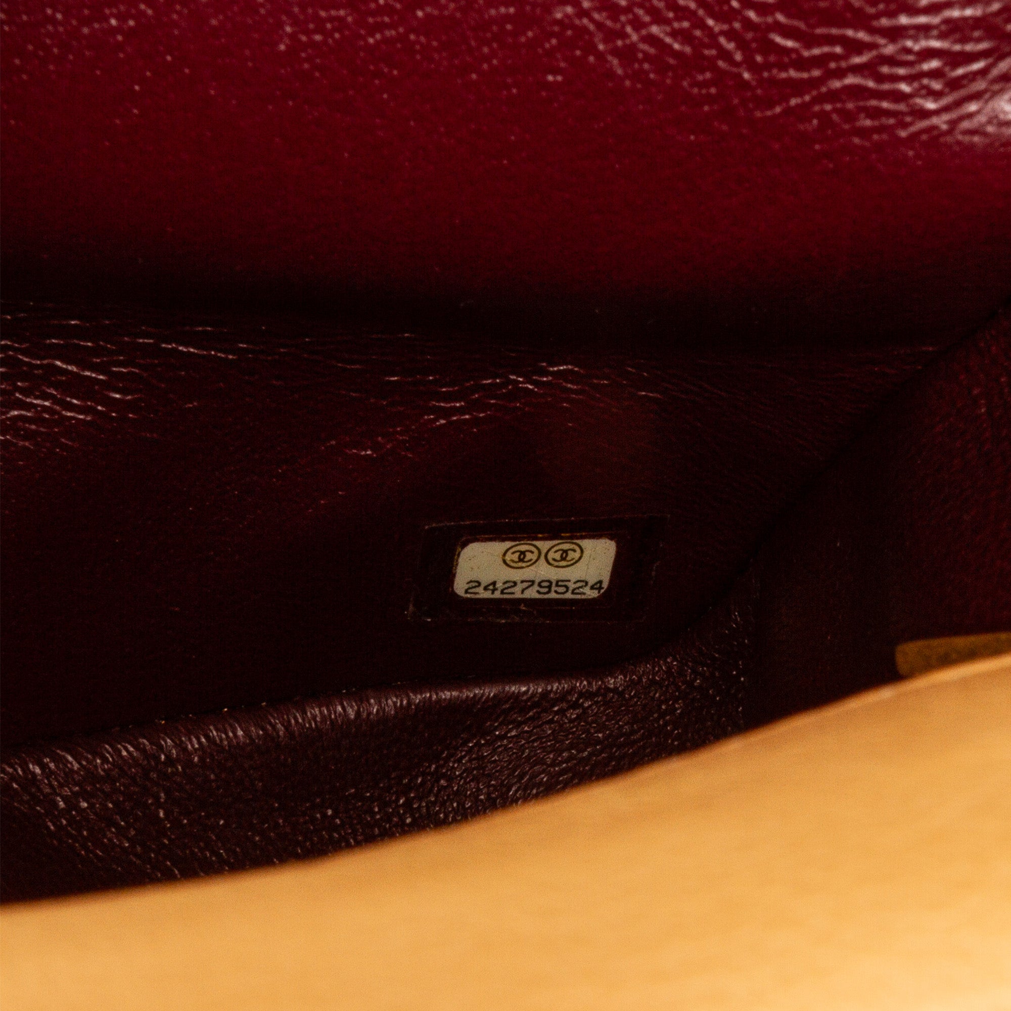 Chanel | Pre-Owned Medium Classic Lambskin Metal Edge Shoulder Bag | Yellow