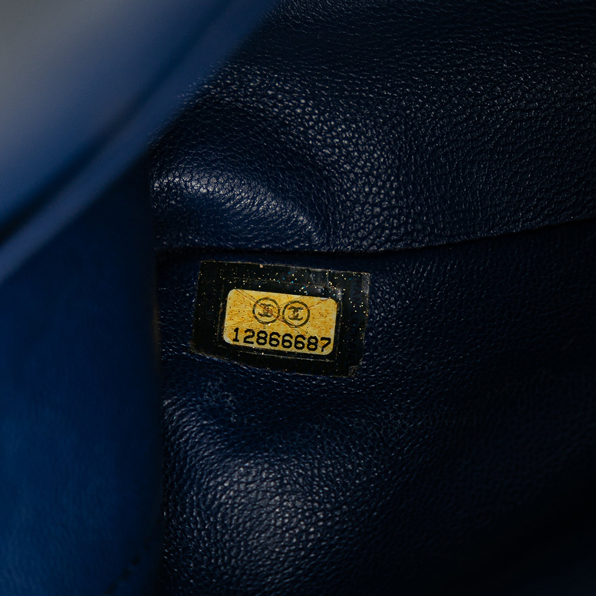 Chanel | Pre-Owned Medium Classic Caviar Double Flap - II | Blue/Peacock