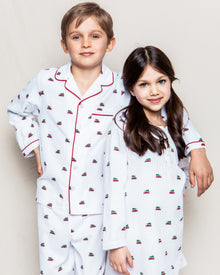 Girl's Twill Beatrice Nightgown in Holiday Journey#Color_Holiday Journey