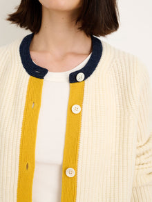 Women | Minnie Cardigan | Extrafine Merino Wool Ivory