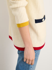 Women | Minnie Cardigan | Extrafine Merino Wool Ivory