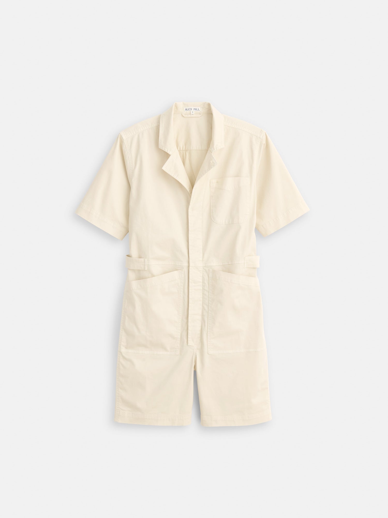 Unisex | Standard Short Jumpsuit | Cotton Twill Oatmilk