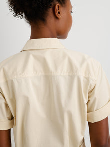 Unisex | Standard Short Jumpsuit | Cotton Twill Oatmilk