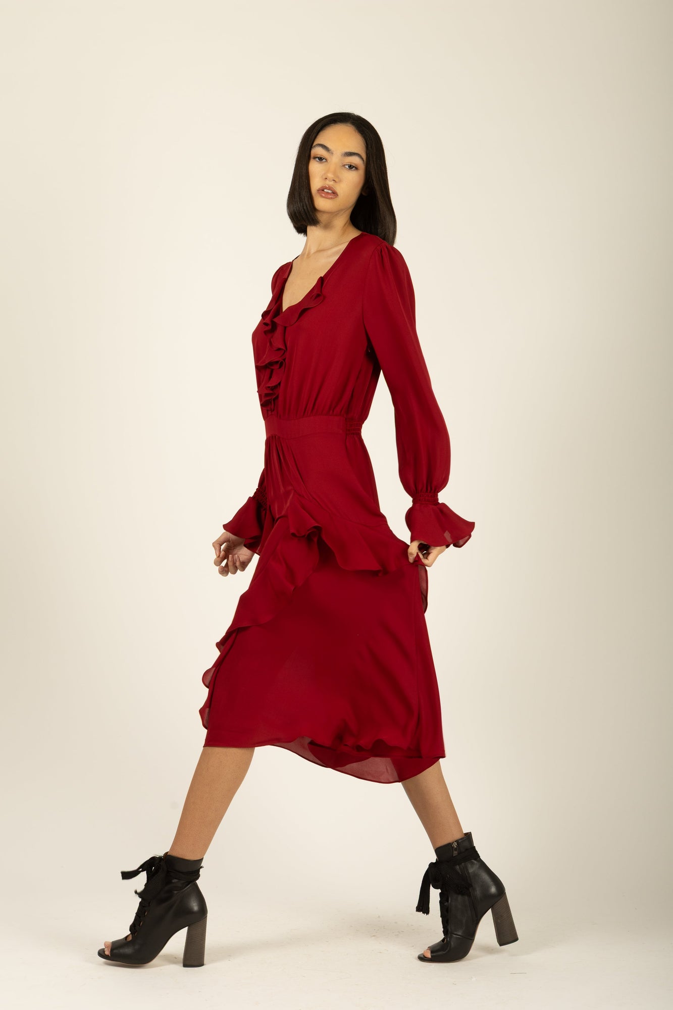 Warby Dress | Crimson Red