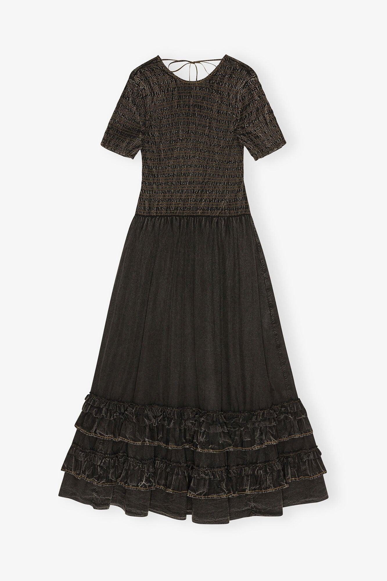 Washed Smock Dress | Black (V1)