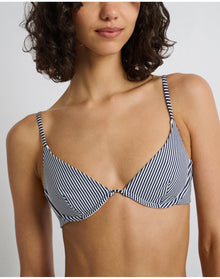 Women | Liana Bikini Top | Deep Navy White