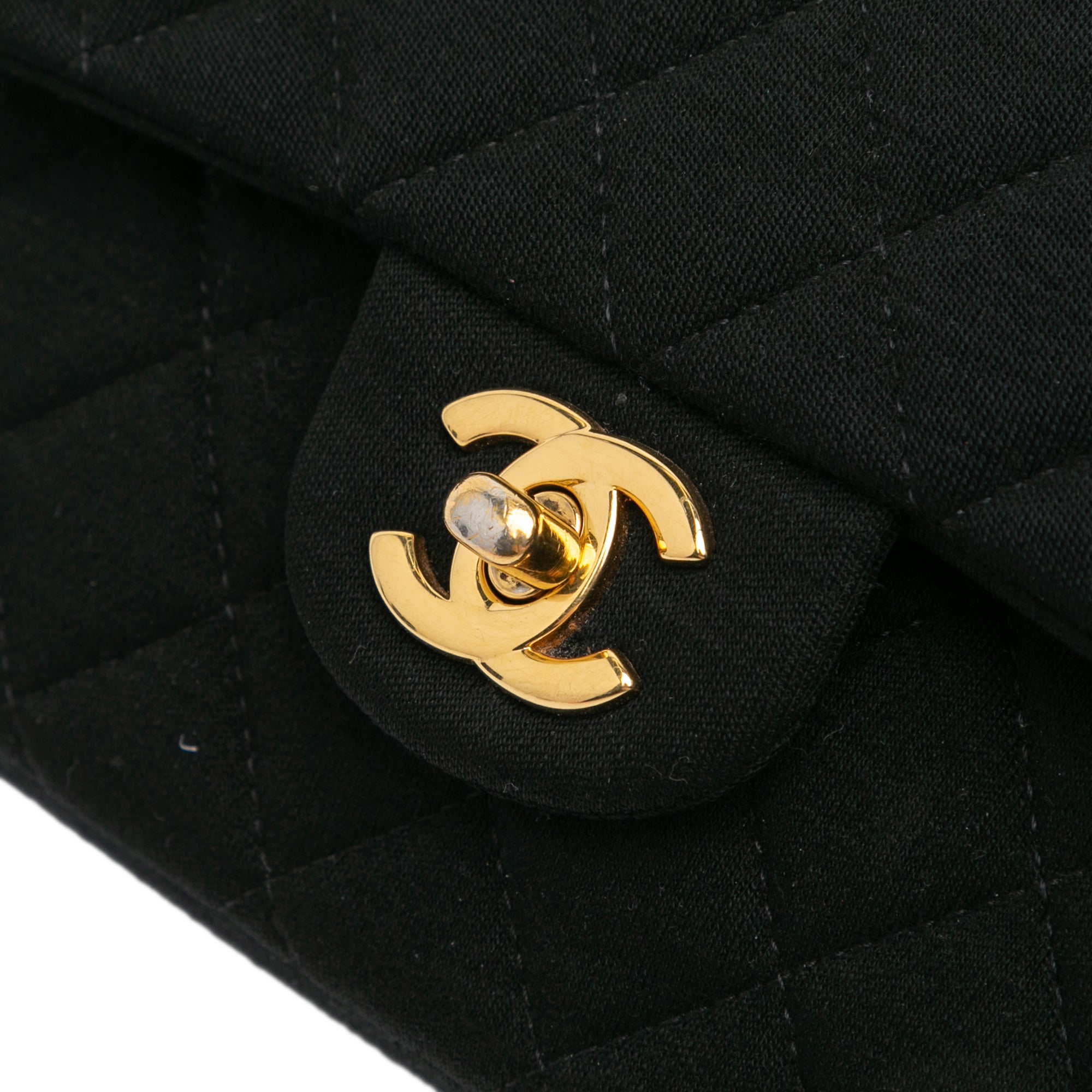 Chanel | Pre-Owned Medium Classic Jersey Double Flap | Black