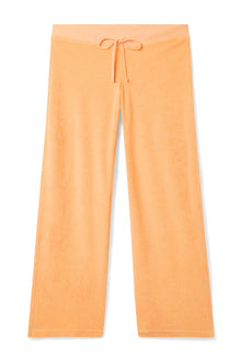 Women | Vintage Terry Crossover Waist Lounge Pant | Orange Creamsicle