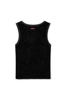 Women | Vintage Terry Fast Back V-Neck Tank | Black