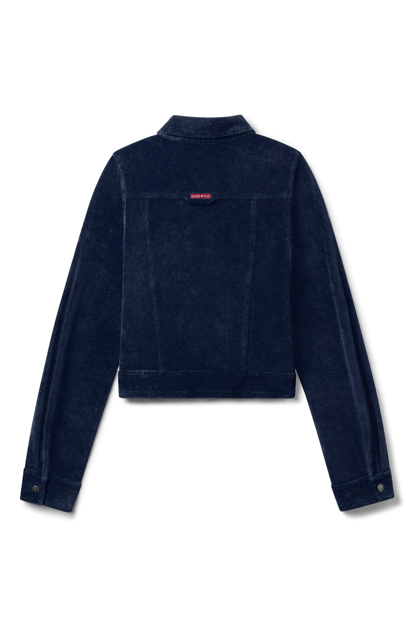 Women | Vintage Terry Cropped Jean Jacket | Past Midnight