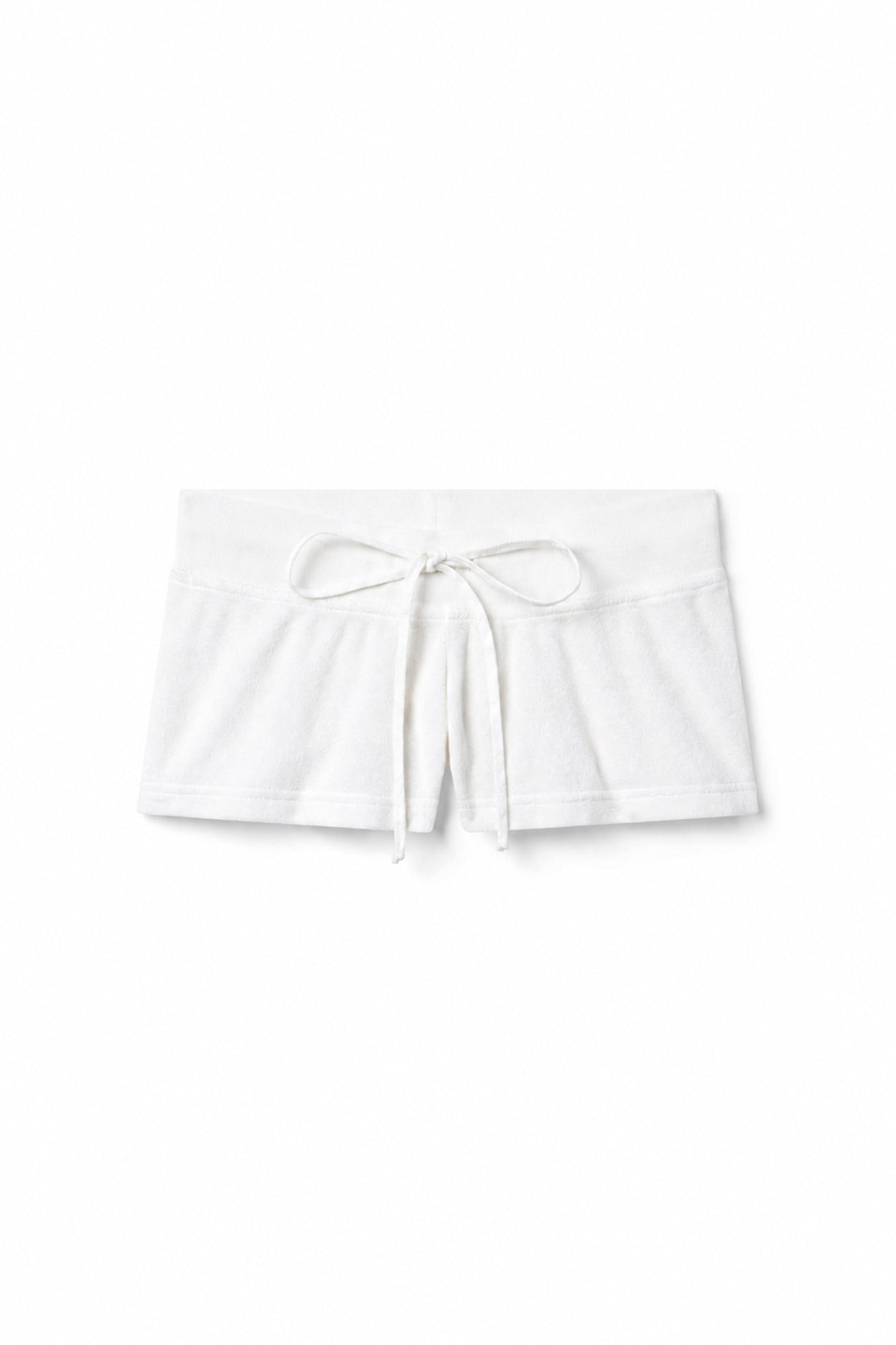 Women | Vintage Terry Low Rise Micro Short | White