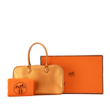 Hermes | Pre-Owned Metallic Chevre Coromandel Plume Elan 28 | Orange