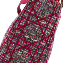 Dior | Pre-Owned Medium Tweed Macrocannage Lady | Pink/Dark Pink