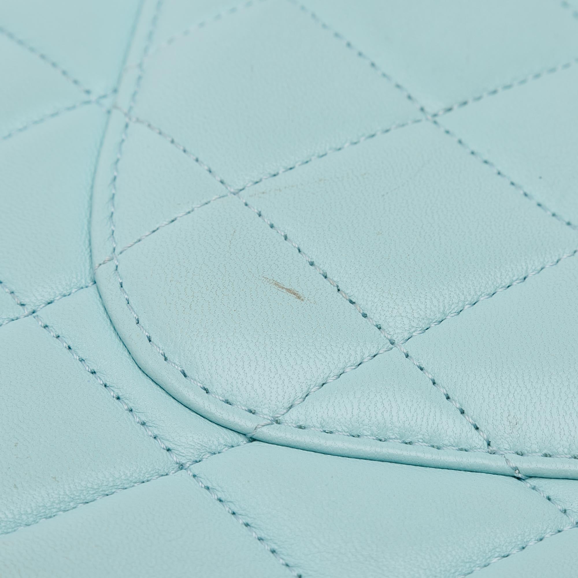 Chanel | Pre-Owned Small Quilted Lambskin Trendy CC Flap | Blue/Light Blue