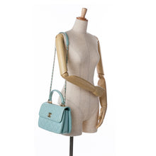 Chanel | Pre-Owned Small Quilted Lambskin Trendy CC Flap | Blue/Light Blue