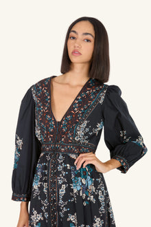 Zaria Dress | Dark Navy Floral