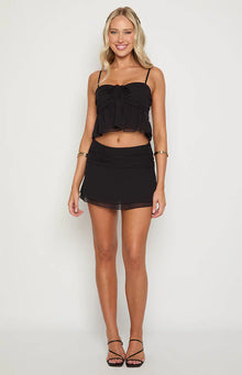 Zyra Mini Skirt | Black