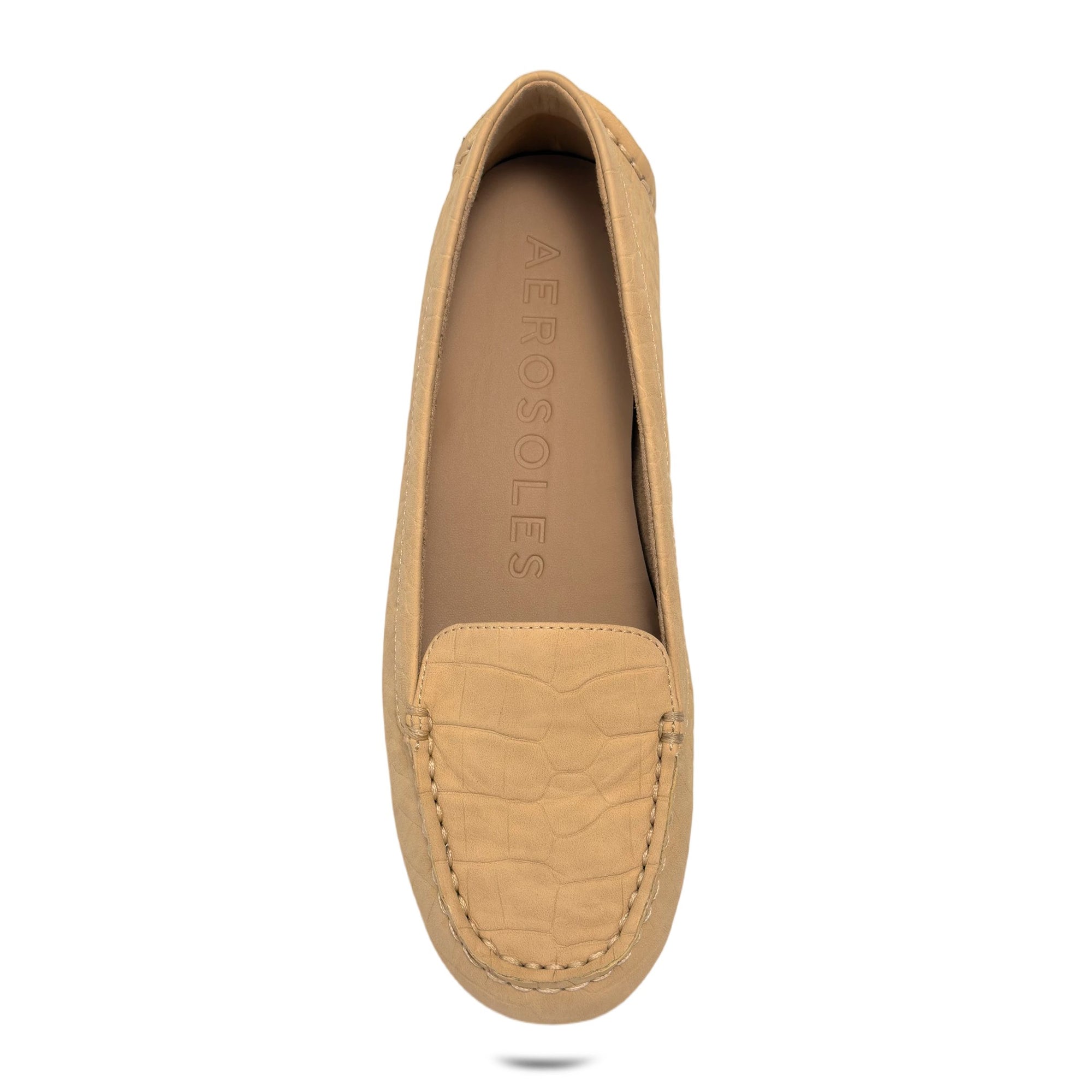 Wonder Casual Loafer | Beige Bisque Faux Crochet Nubuck