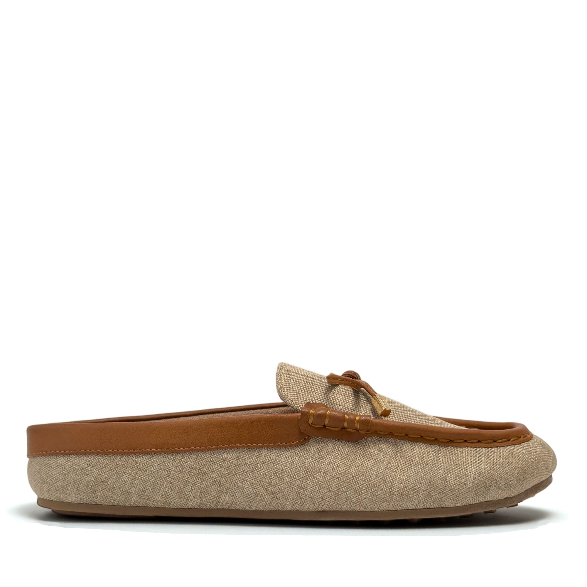Daffodil Casual Mule | Natural Linen