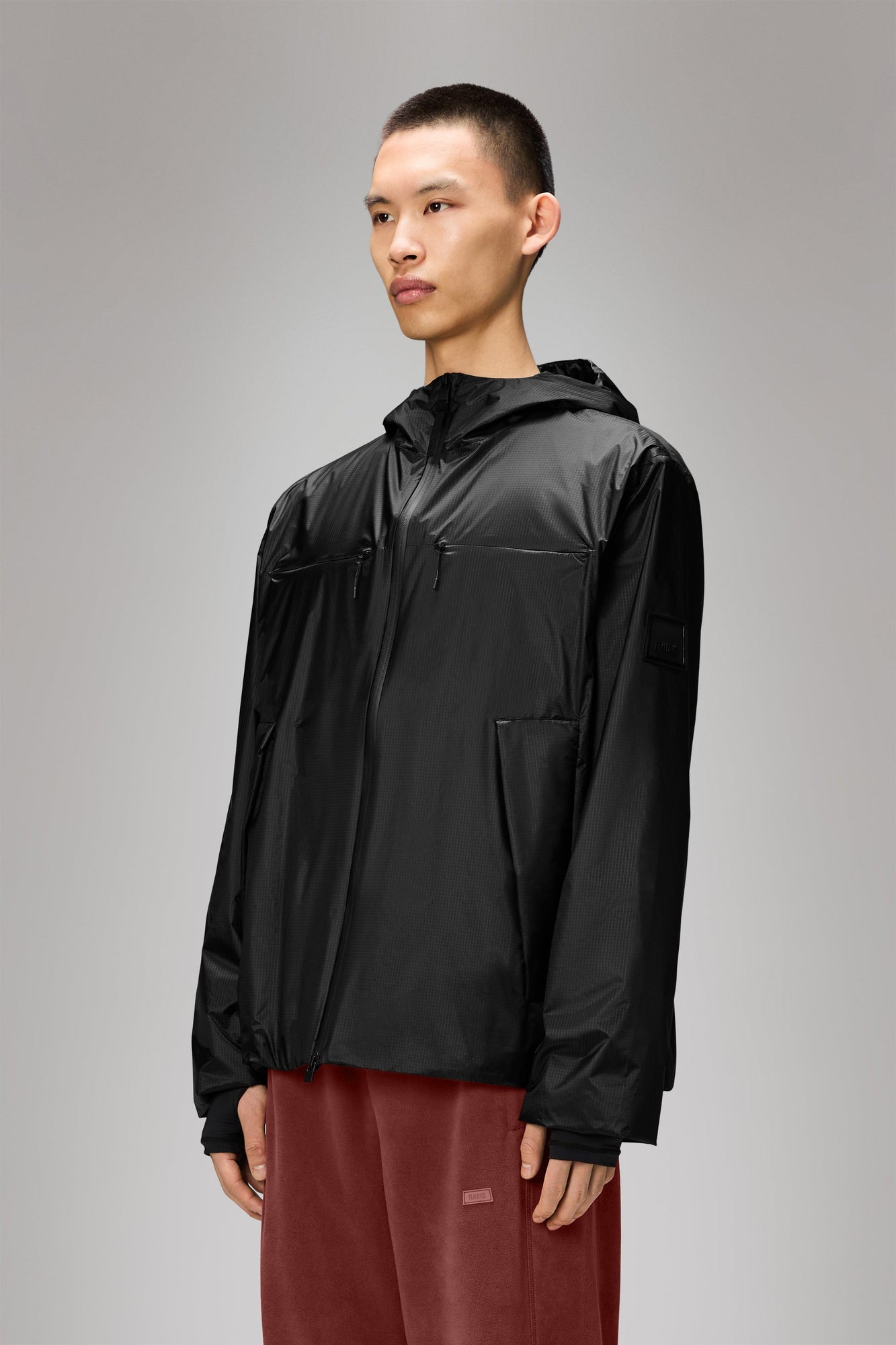 RAINS Kauto Insulated Pocket Jacket Black Jacket