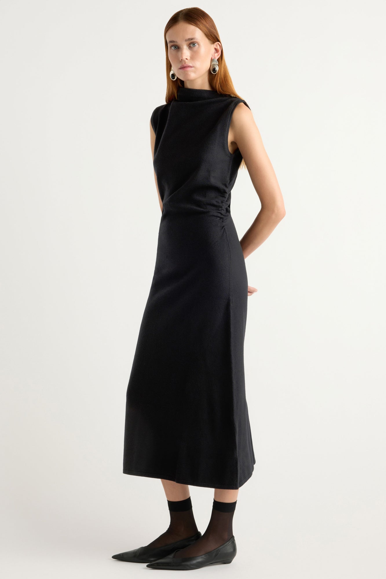 Kelsey | Abel Sleeveless Asymmetric-Neck Dress in Size Small