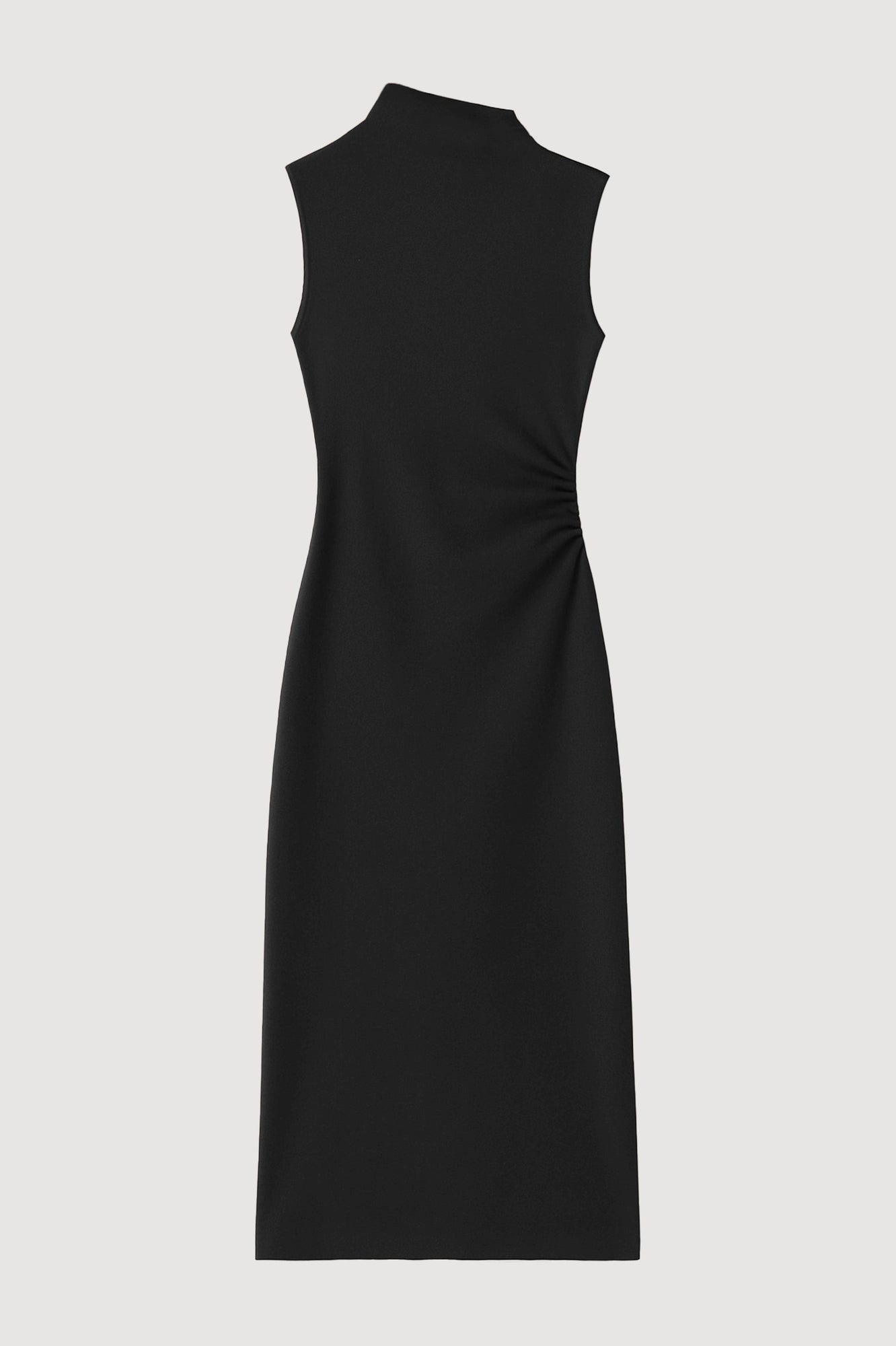 Kelsey | Abel Sleeveless Asymmetric-Neck Dress in Size Small - Flat