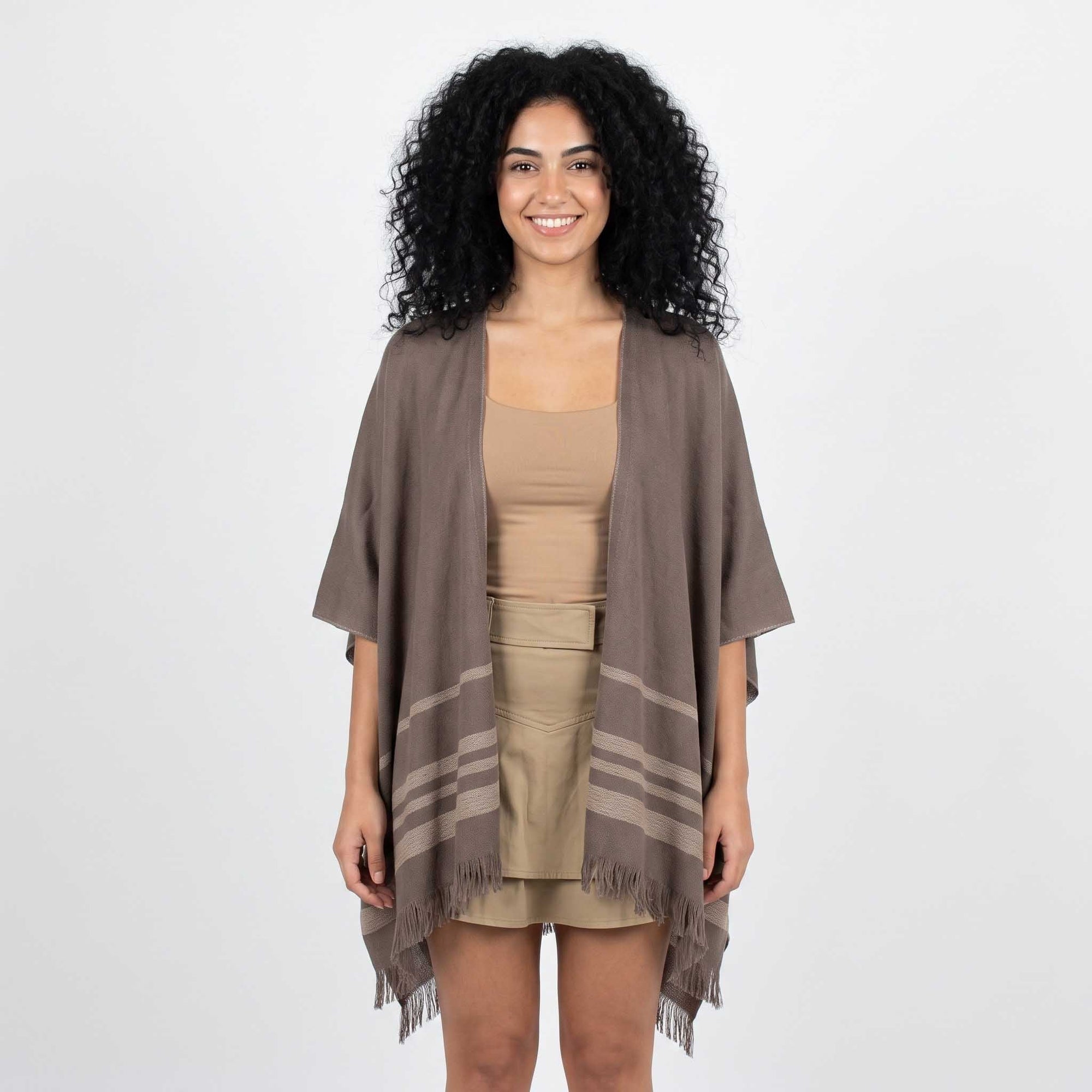 Women | Sail Kimono | Mocha / Barley