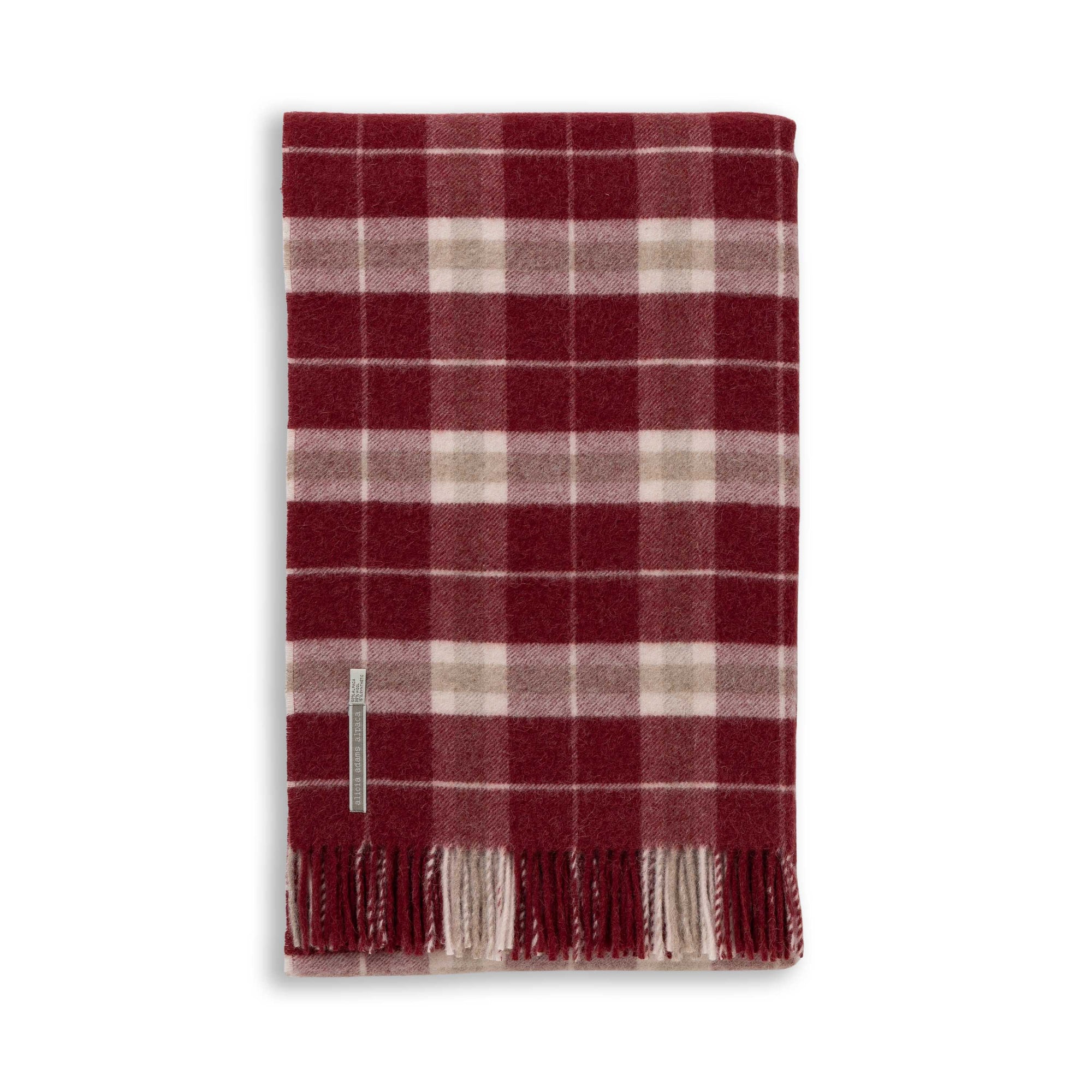 Home | Wellington Throw | Scarlet / Ivory