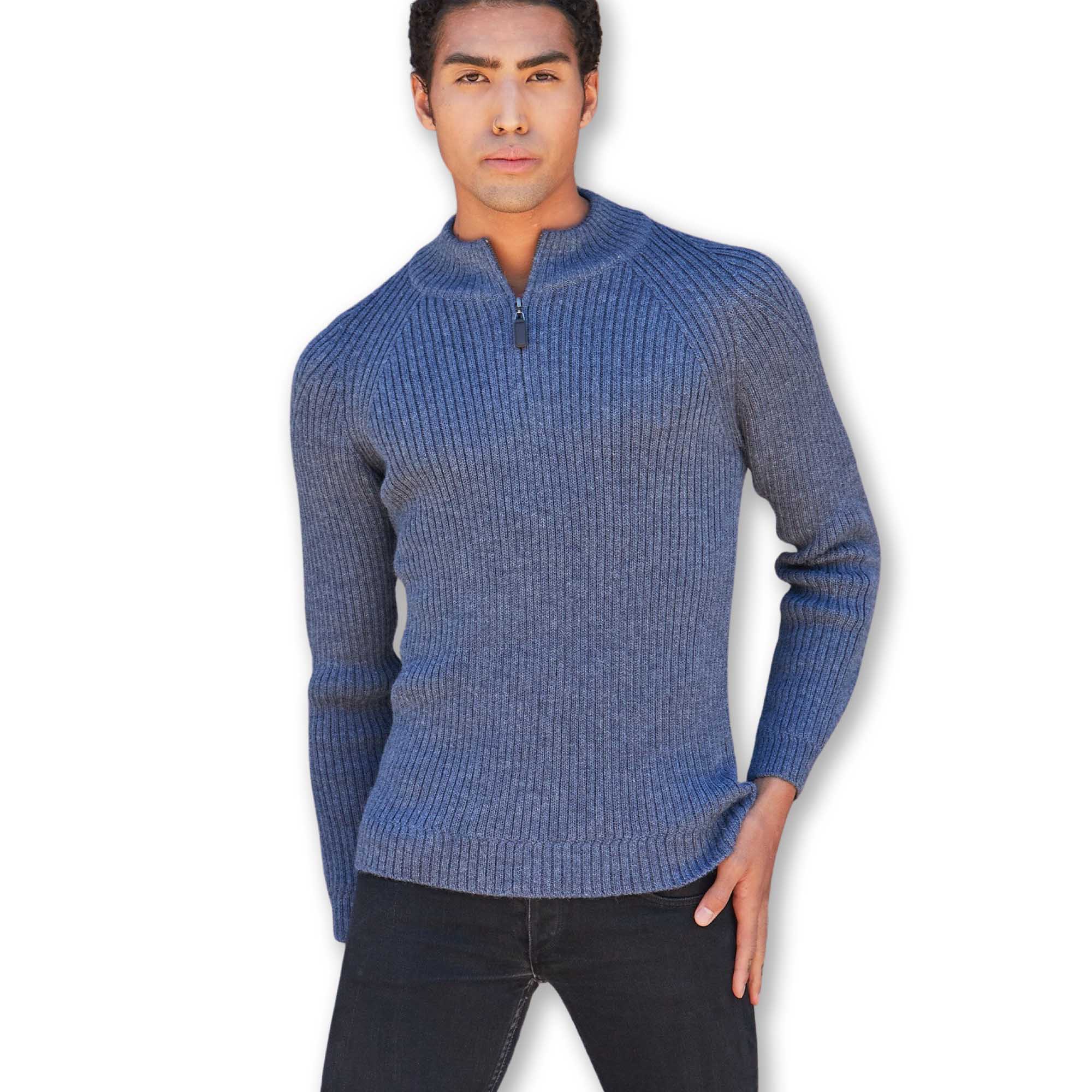 Mens | Leo Sweater | Denim Blue