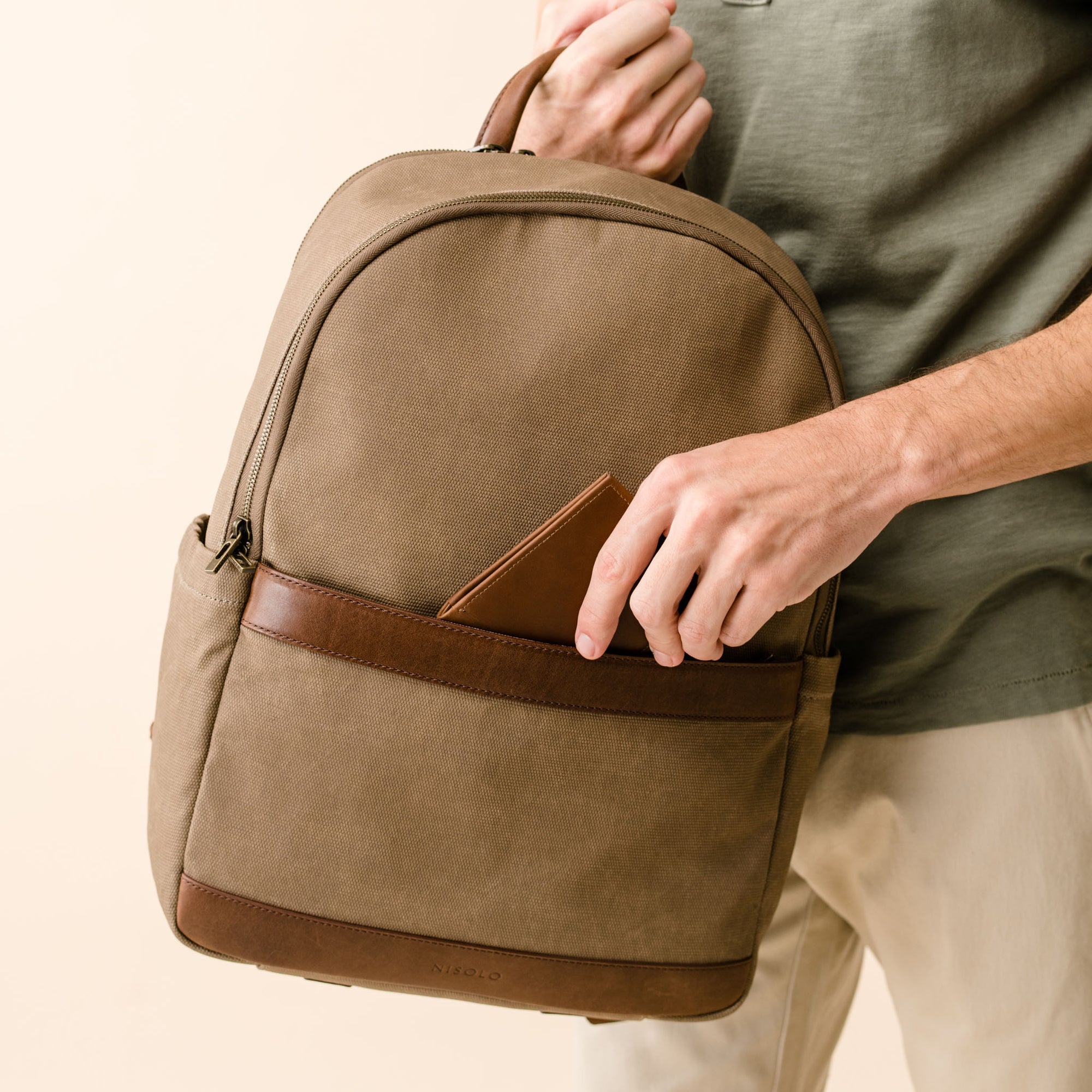 Alex Commuter Backpack | Waxed Canvas