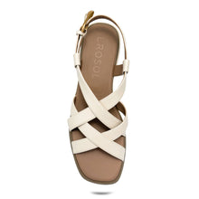 Daily Sandal Block Heel | Eggnog Faux Nappa/Cork Heel