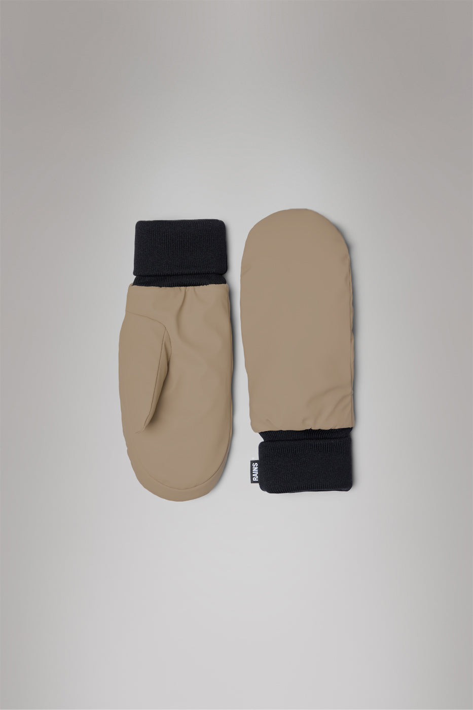 RAINS Alta Puffer Mittens Beige Gloves