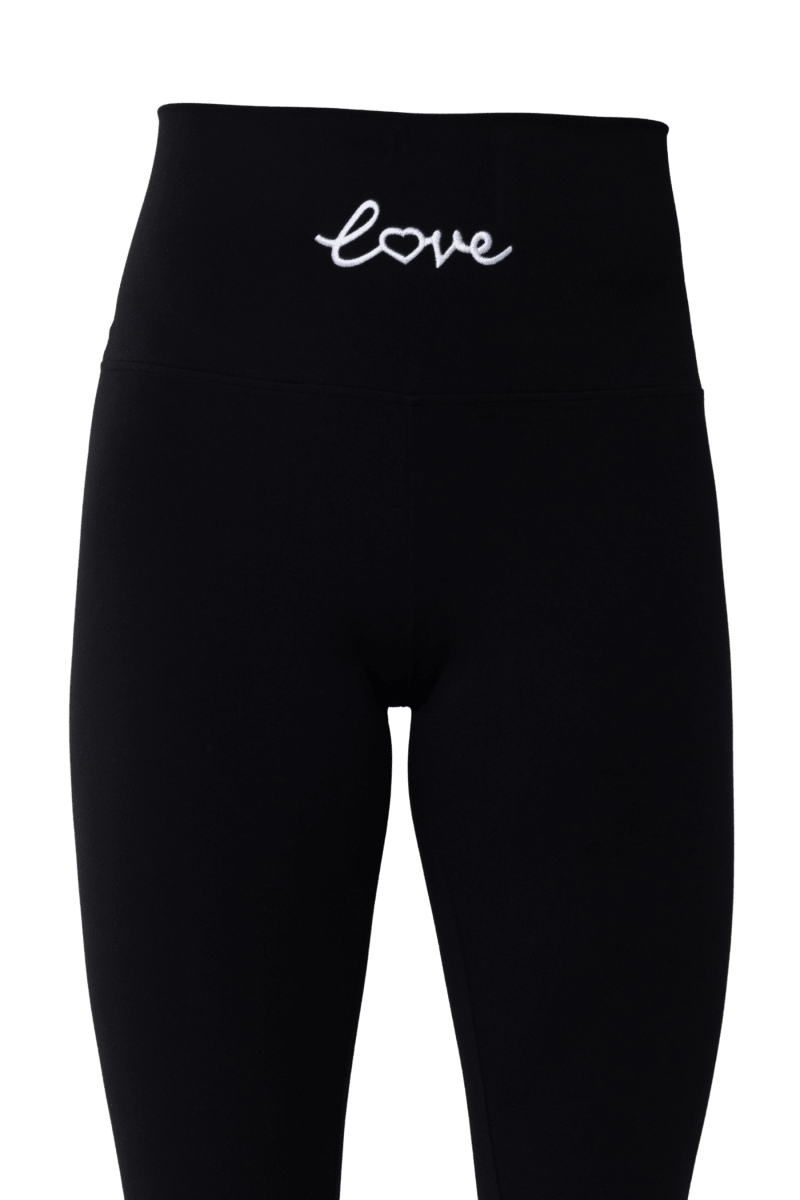 Adore Yourself High - Waisted Premium Legging - Black/White - Self - Adore