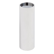 alphaville pedestal mirror top stainless steel - front view