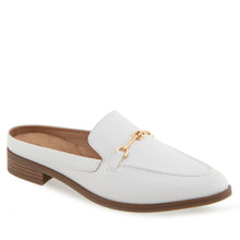 Erik Tailored Mule | Bright White Faux Calf