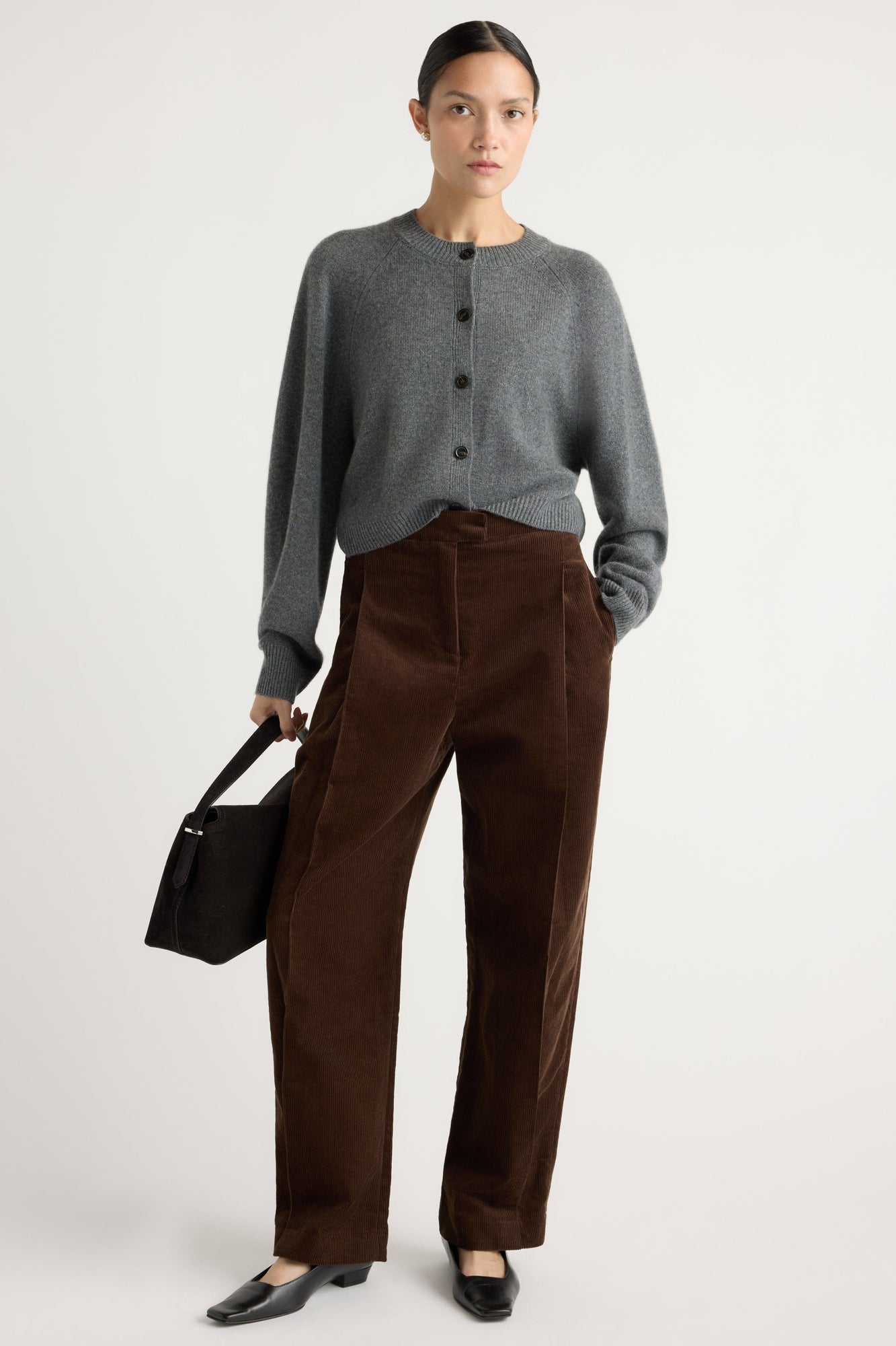 Charlotte | Austino Corduroy Barrel-Leg Pant in Size Small