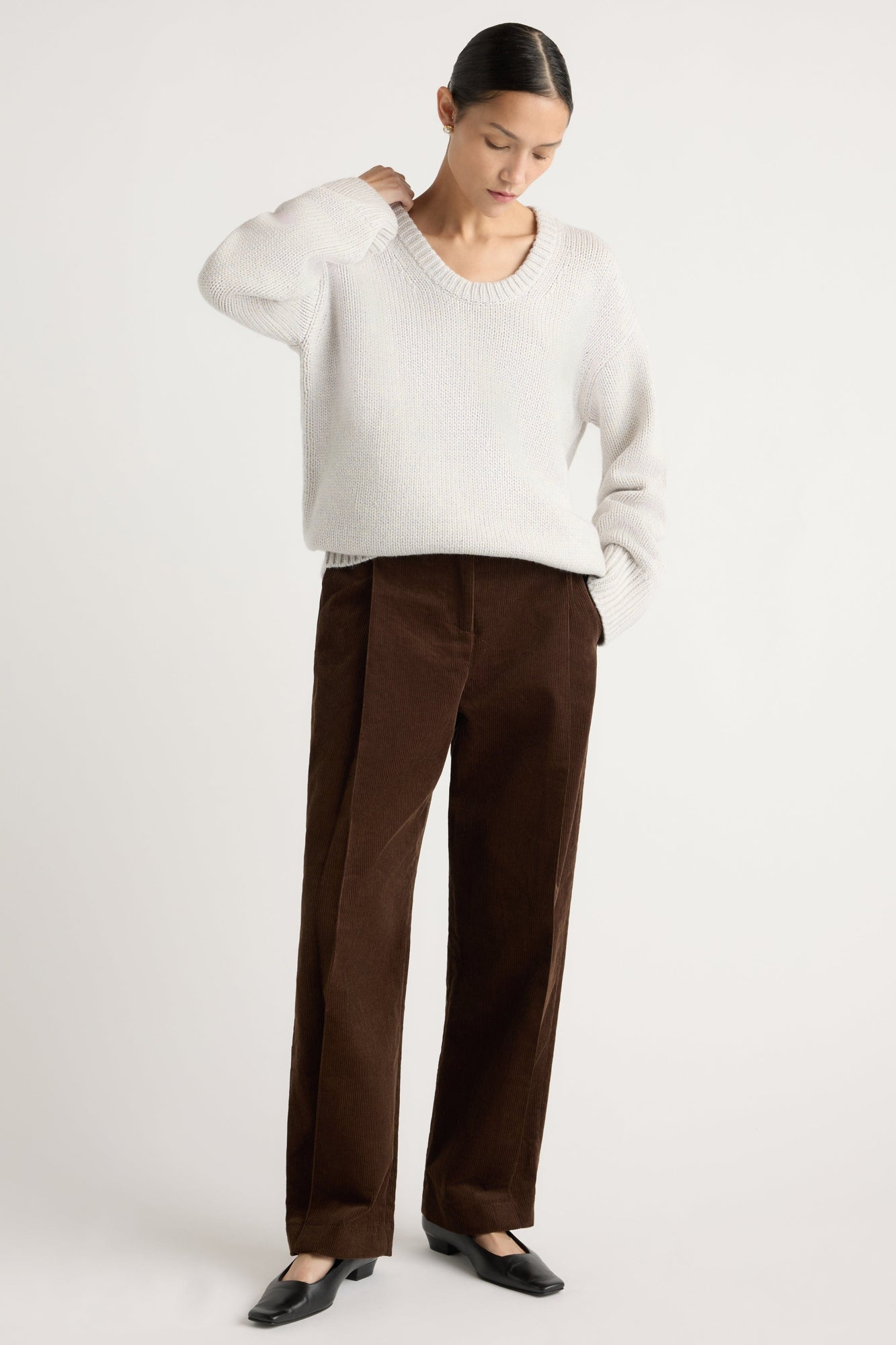 Charlotte | Austino Corduroy Barrel-Leg Pant in Size Small
