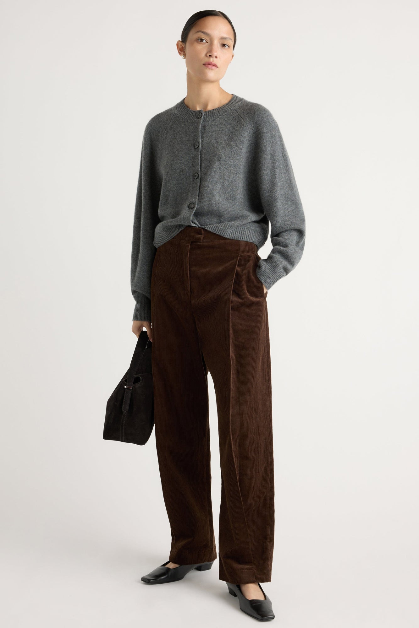 Charlotte | Austino Corduroy Barrel-Leg Pant in Size Small