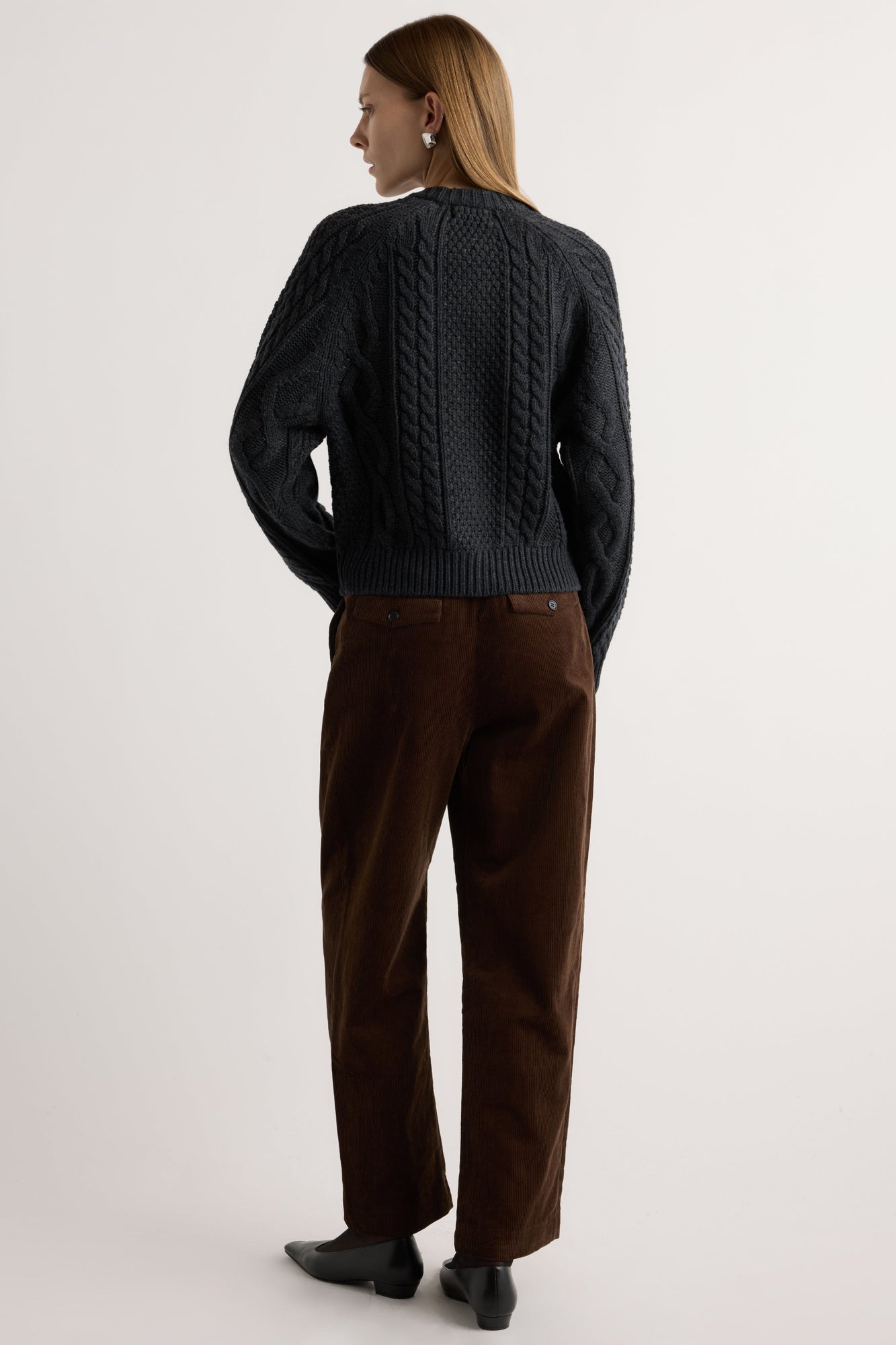 Marije | Austino Corduroy Barrel-Leg Pant in Size Small